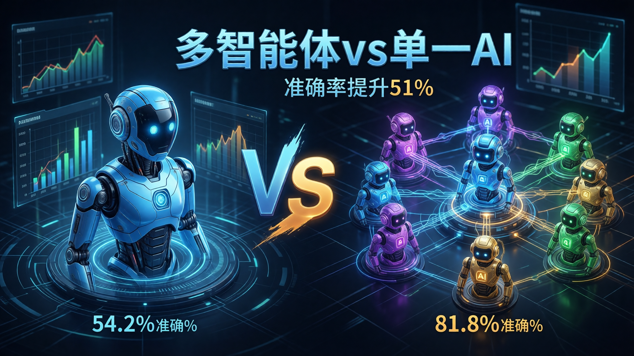多智能体vs单一AI：股票分析准确率提升51%的秘密